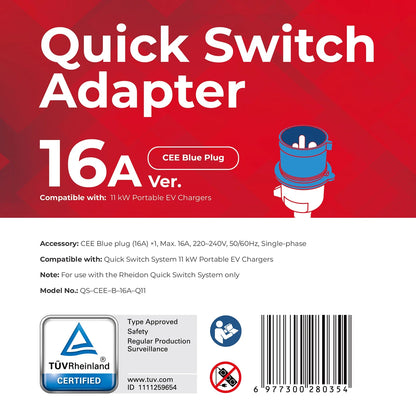 Adaptor pentru PC200 Pro 11K - CEE Blue 16A 3-pini
