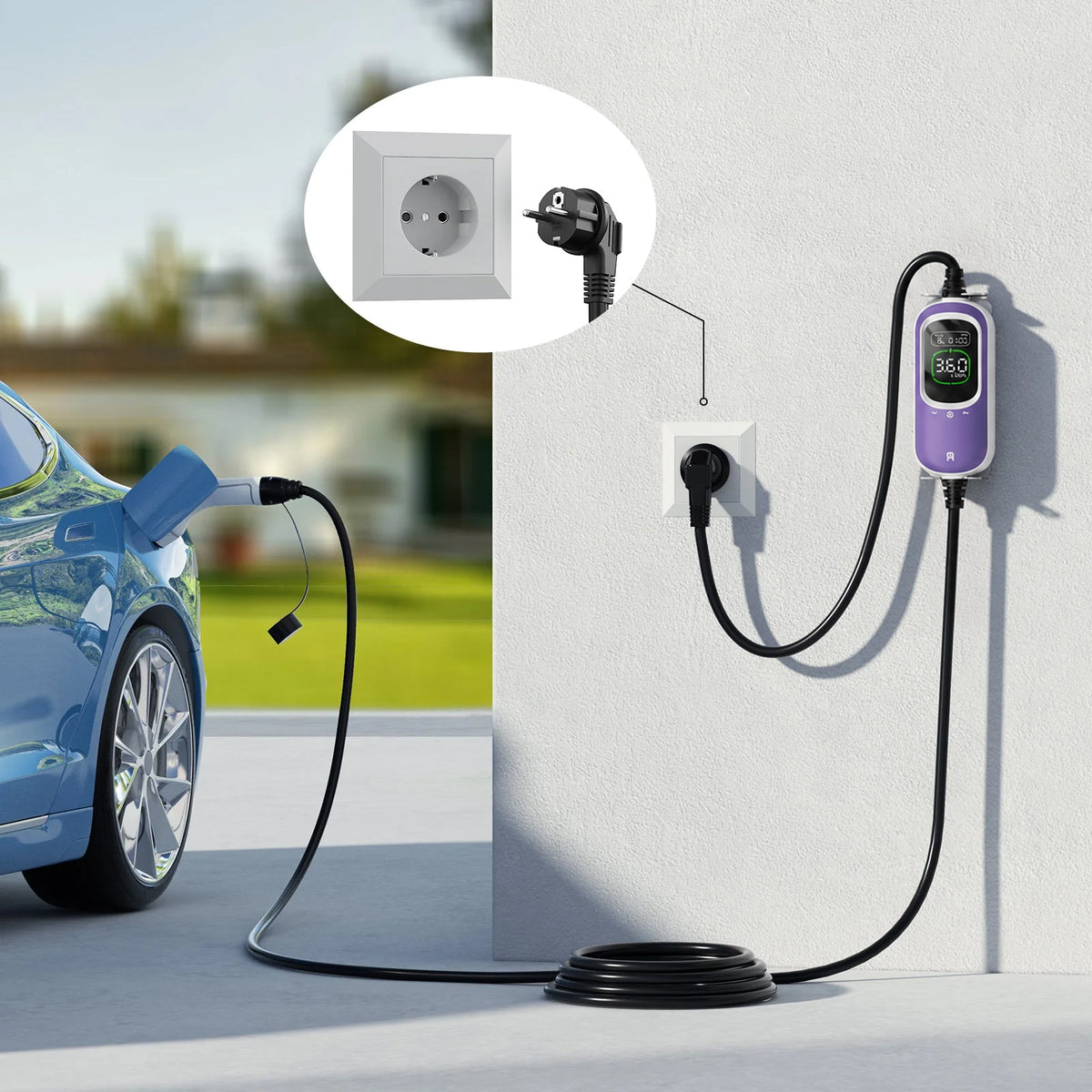 Încărcător portabil EV Rheidon 3,6 kW