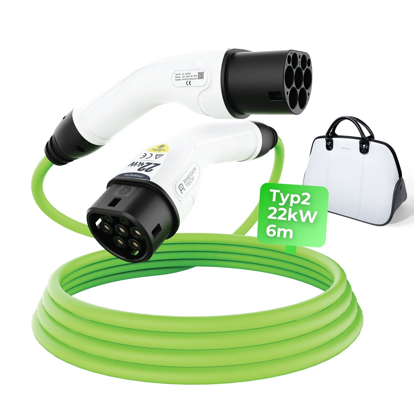 Rheidon 22 kW EV charging cable