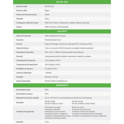 Încărcător de uz casnic HC720-22K