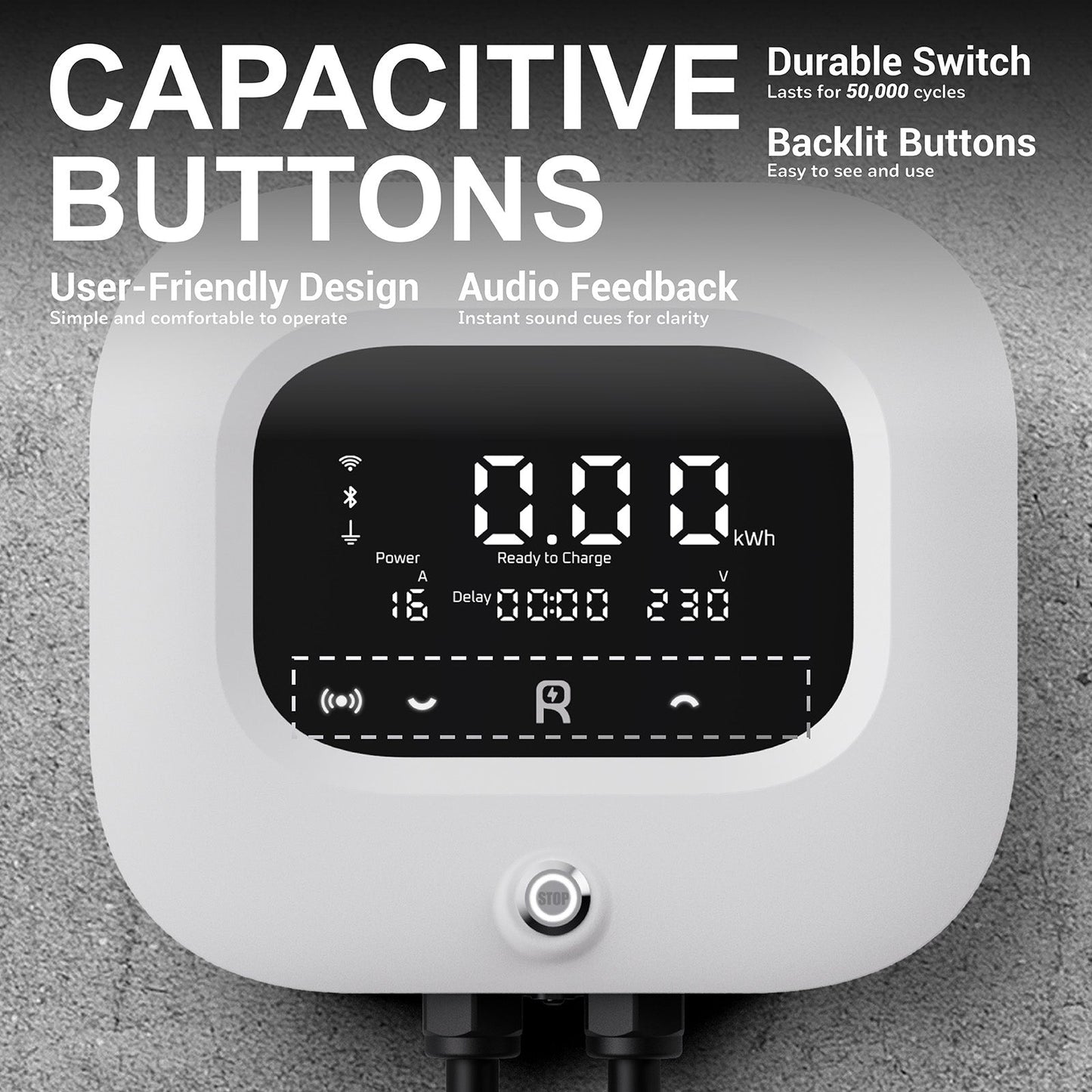 Rheidon Wallbox EV 7.2 kW wall mountable